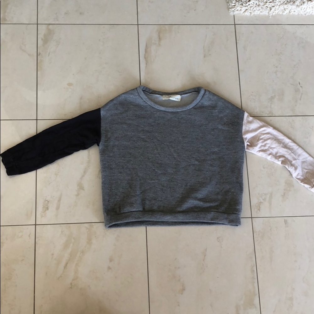 Cropped Grey Sweatshirt